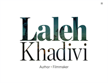 Tablet Screenshot of laleh-khadivi.com